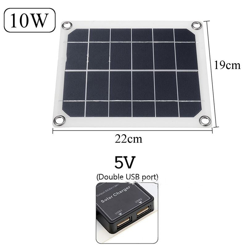 Chargeur extérieur Polysilicon Batterie Double USB Interface Panneau solaire