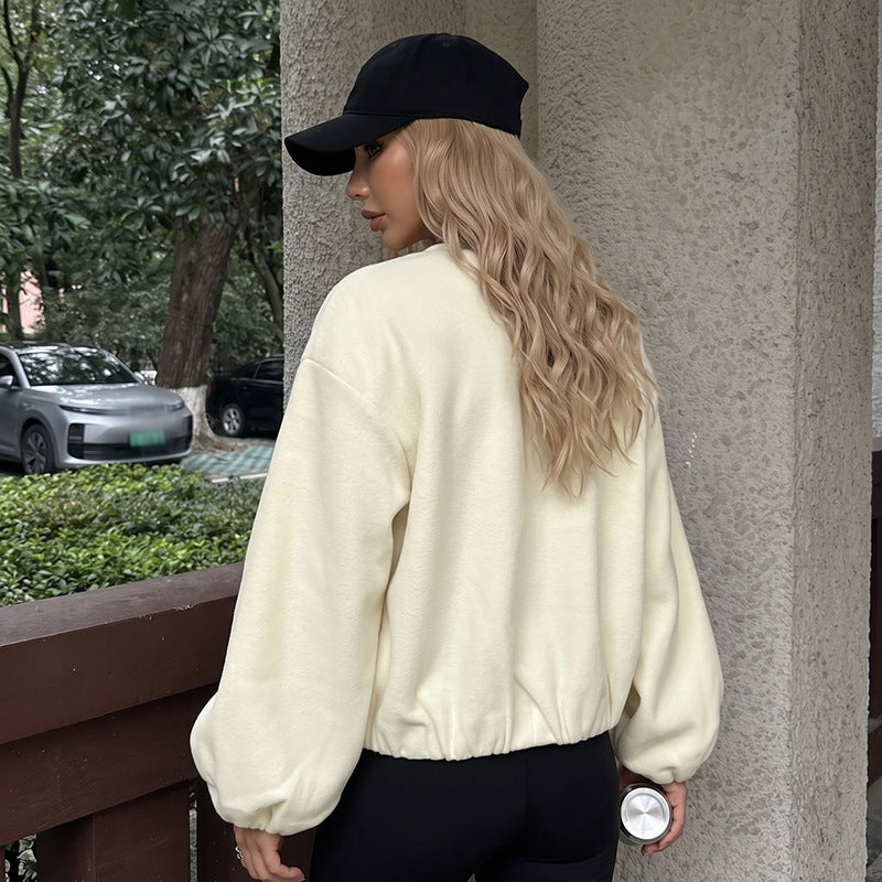 Veste en croûte décontractée et sportive
