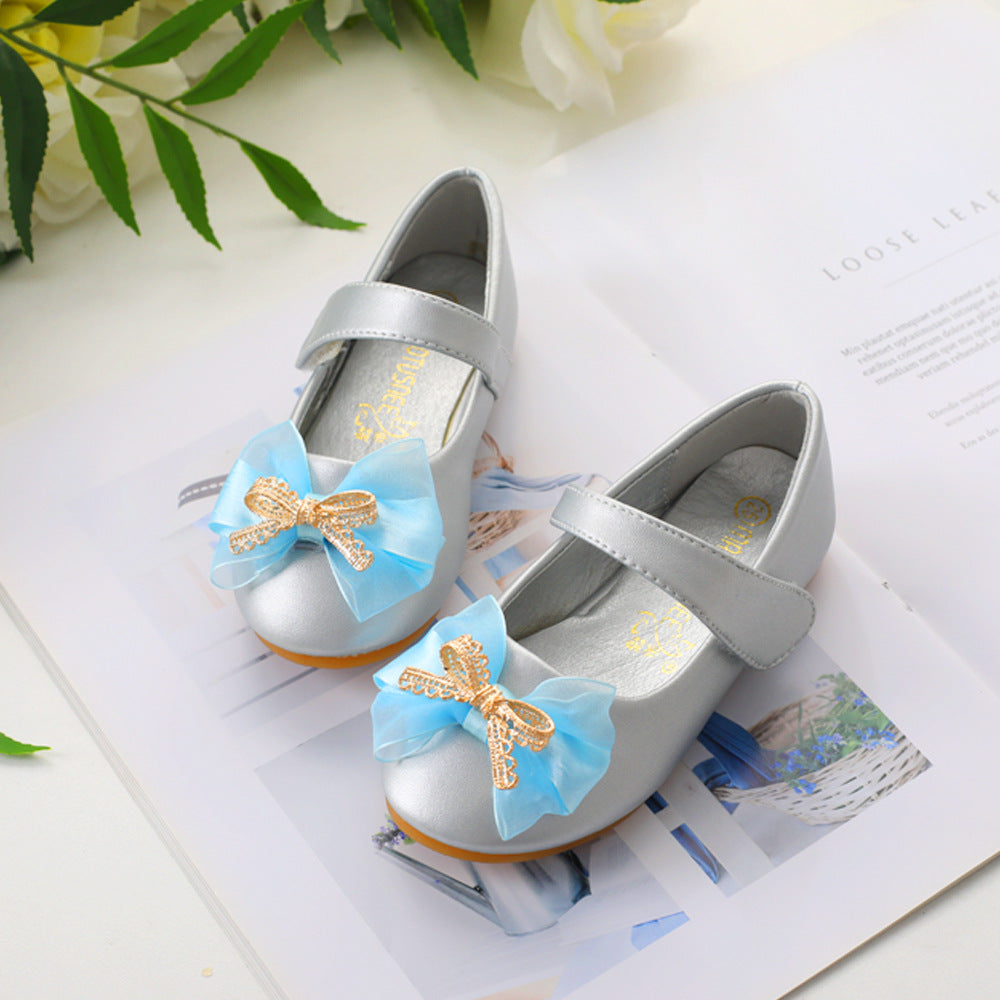 Chaussure de mariée en cuir PU Casual Bowknot