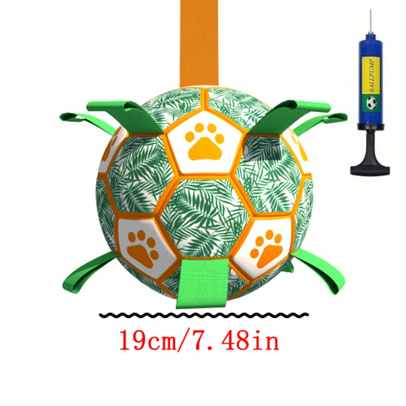 Jouets interactifs de football pour animaux de compagnie avec onglets d'appui Bite de chien Chew Balls Animaux Accessoires Puppy Ou