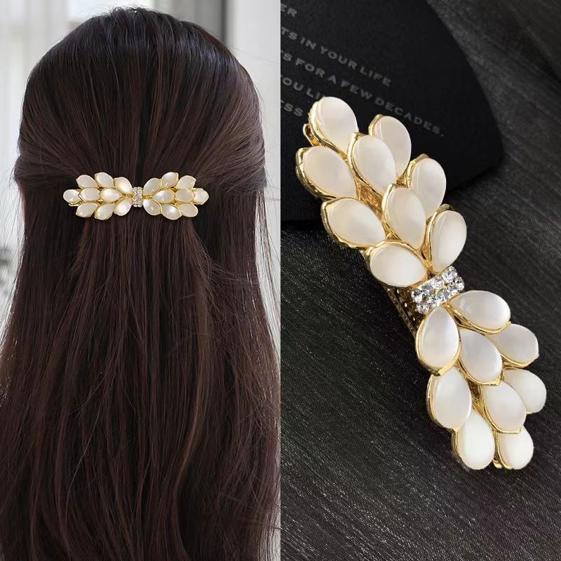 Gros et petits clips de printemps de style coréen avec des Strass