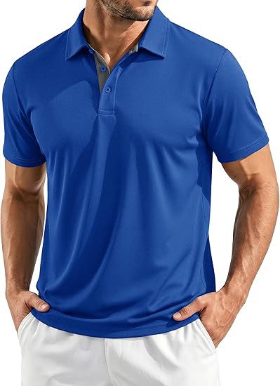 T-shirt Homme sans couture Breathable Quick-Drying Business Lapel