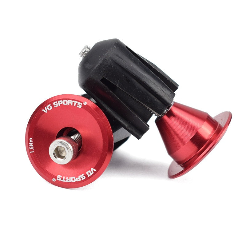 Prises de poignées en alliage d'aluminium Caps d'extrémité de guidon de vélo