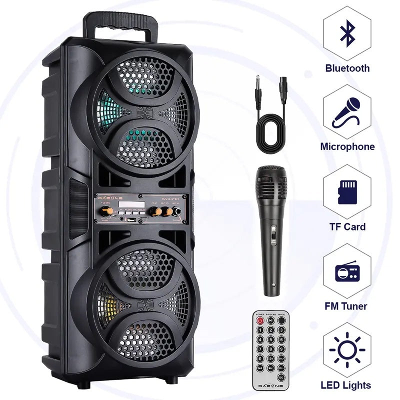 Haut-parleur Bluetooth portable sans fil Karaoke System allume TWS