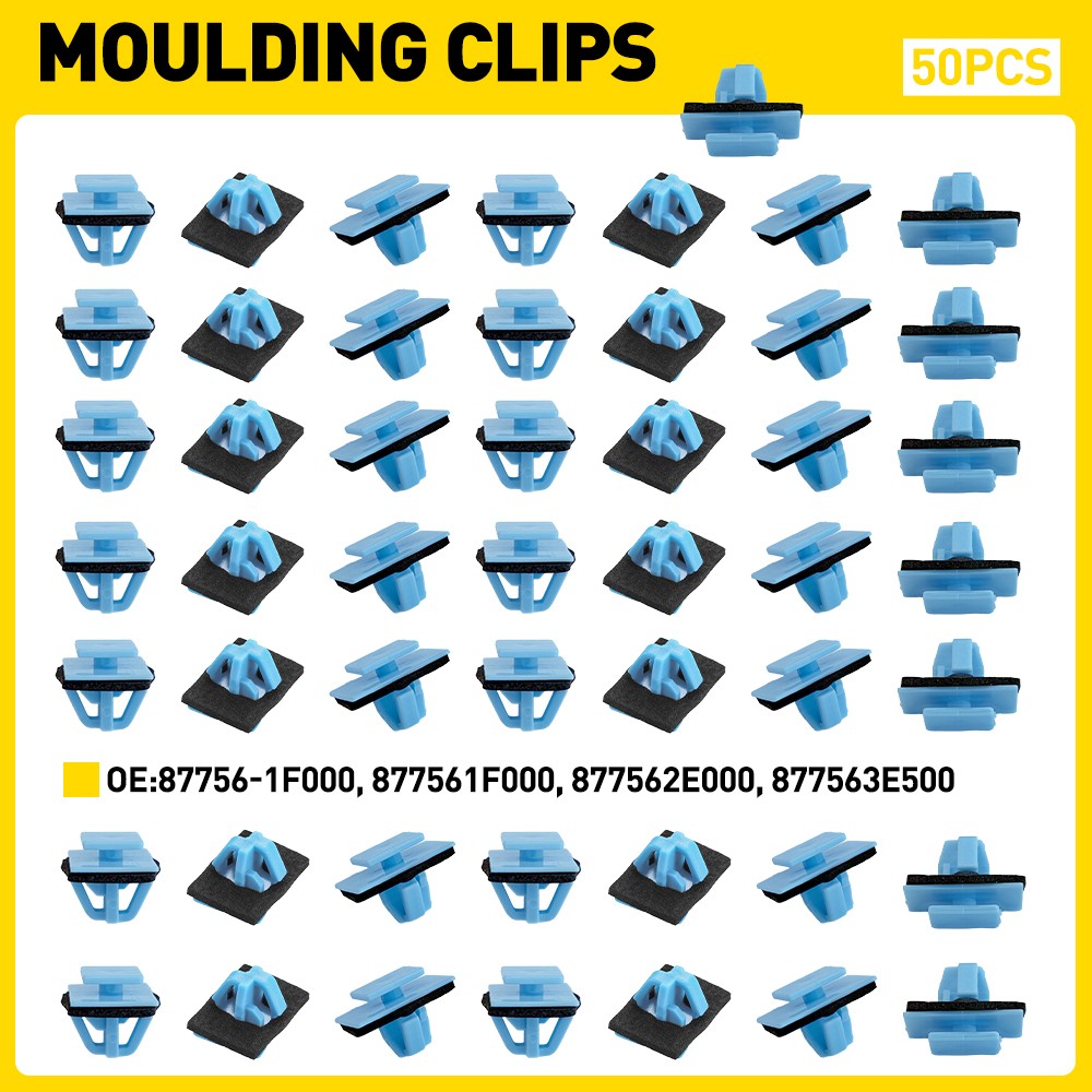 50pcs Pour Hyundai Santa KIA Side Moulding Clips de bande de porte 877561F000