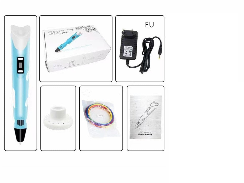 Ensemble de jouets de brosses tridimensionnelles 3D pour enfants