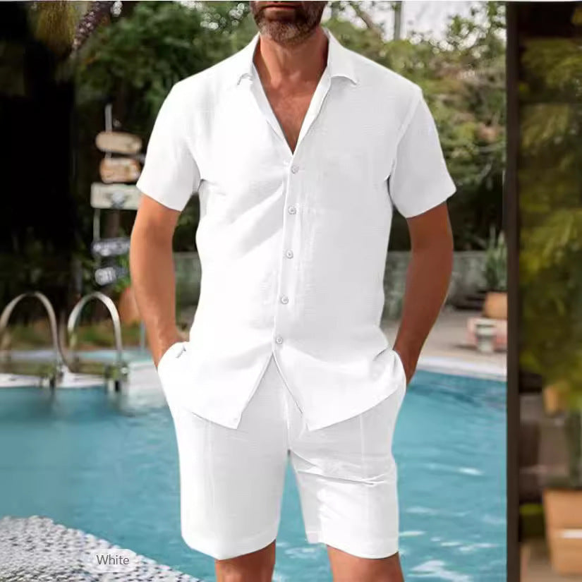 Chemise manches courtes pour hommes