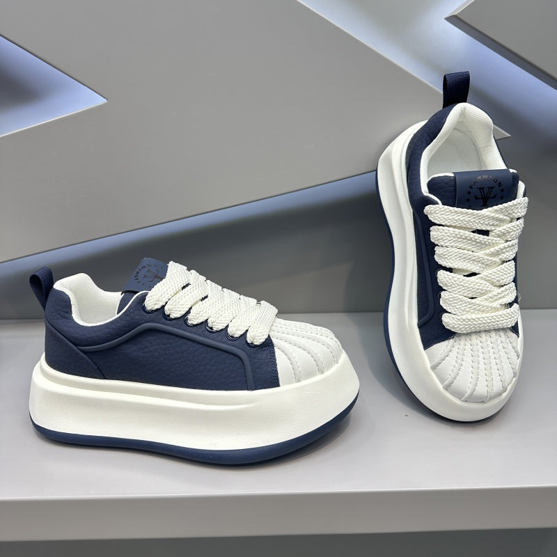 Autumn Casual Sport Leather Skate Shoe