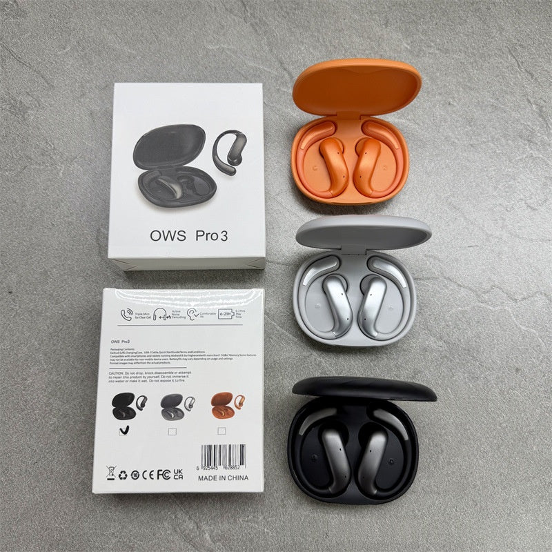 Casque sans fil Bluetooth Sports avec conduction osseuse et batterie ultra longue