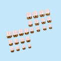 24 Stickers Nail Acrylique Rectangulaire avec Imprimé Léopard
