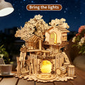 3D en bois Puzzle Tree House avec léger artisanat fait main Assemblage Kits de modèle