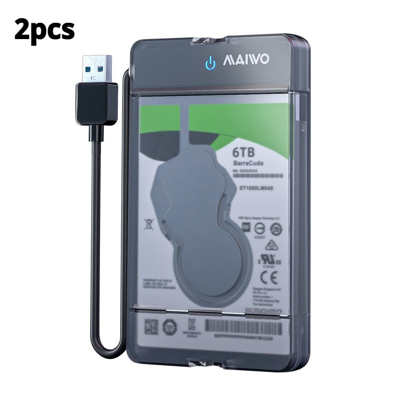 Enclos de disque dur externe en plastique universel