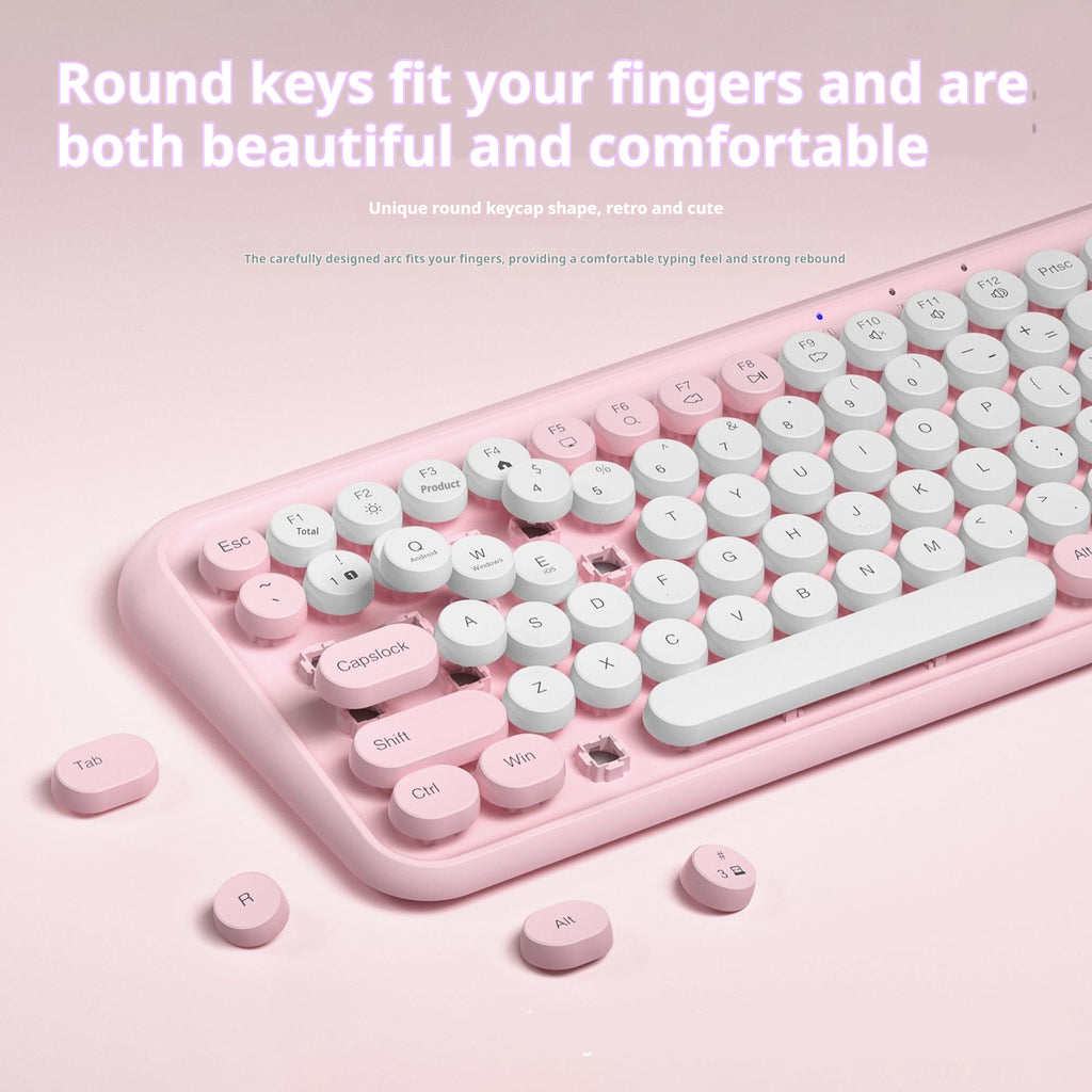 Clavier portable Bluetooth Mute sans fil à double mode