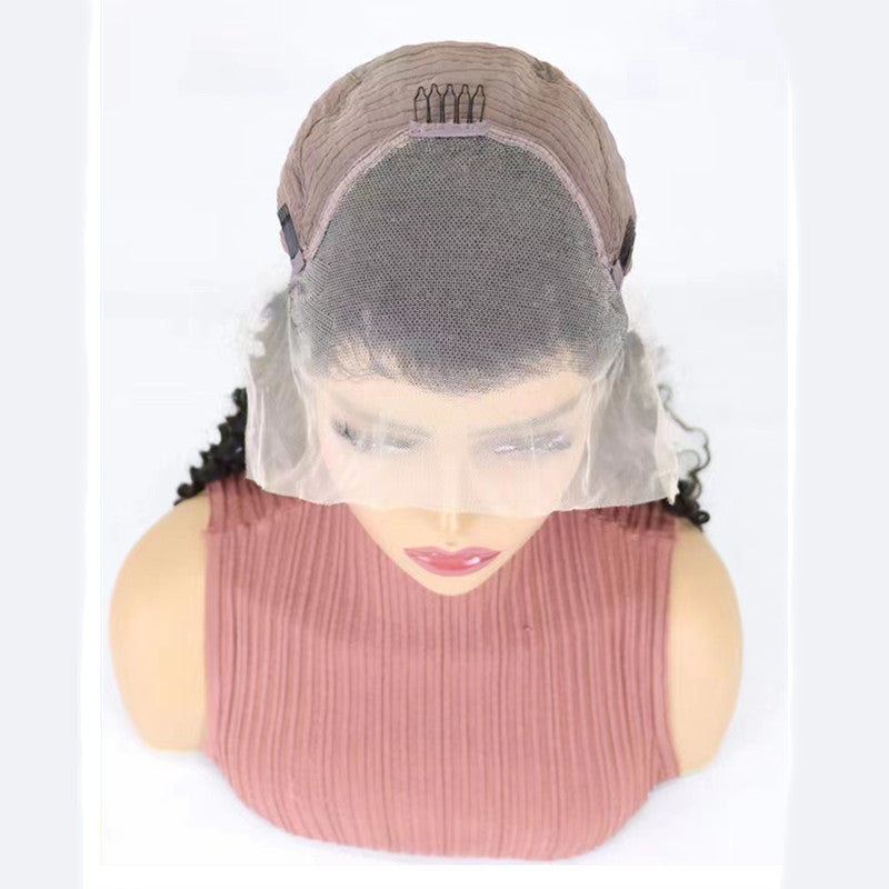 Deep Wave Dentelle Perruque avant Cheveux humains