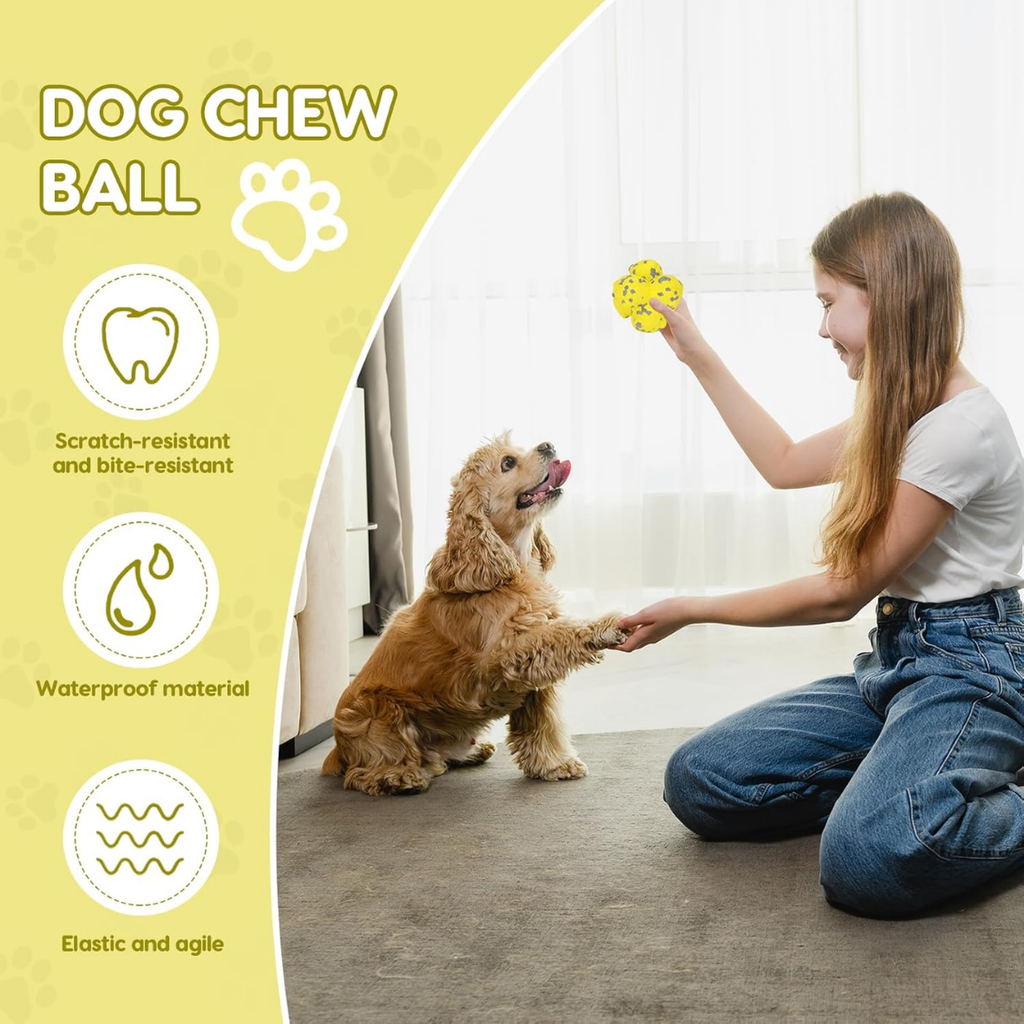 Jouet de boule d'épike pour chien Tough ETPU Balle interactive pour chewers agressifs