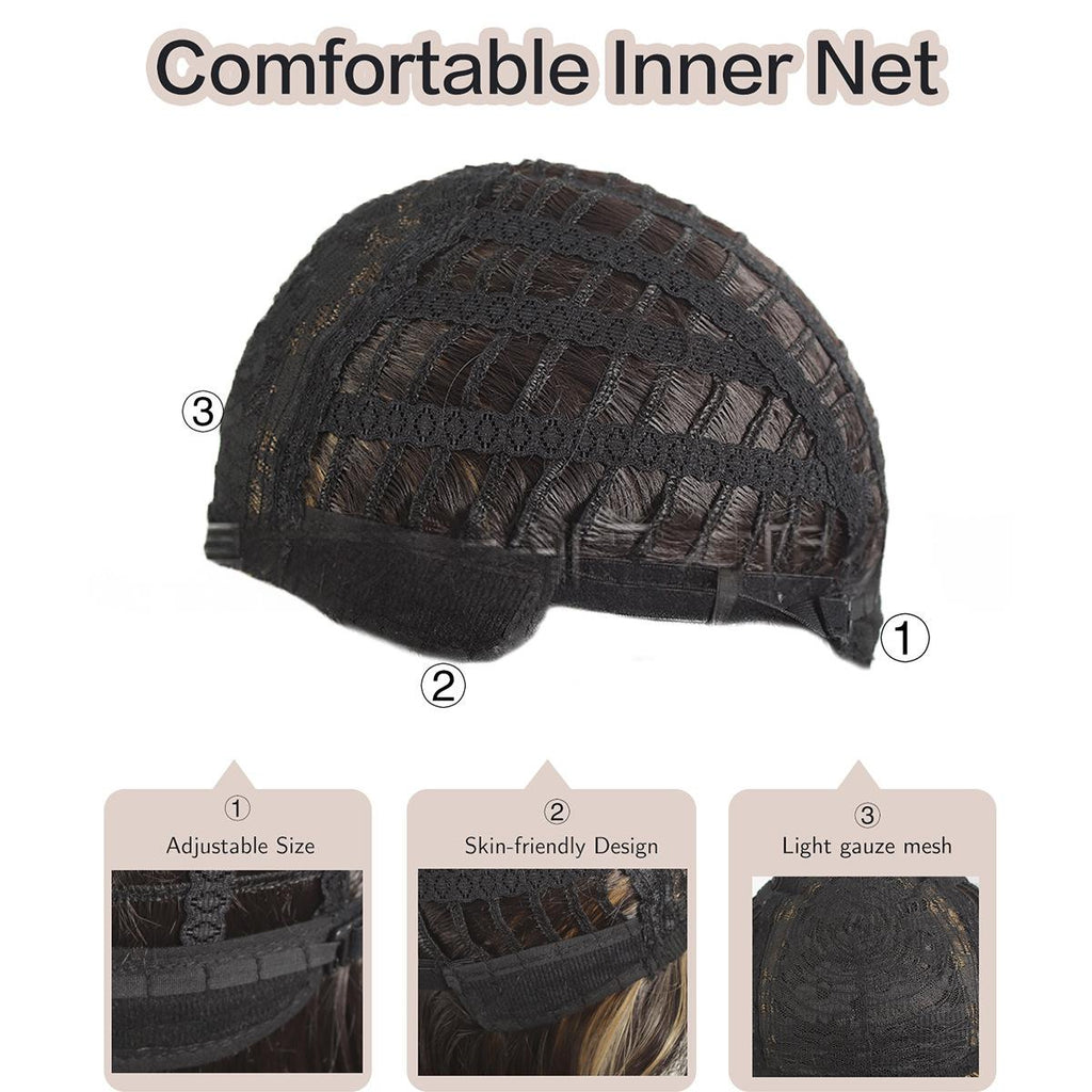 Perruque synthétique non comestible non en fer