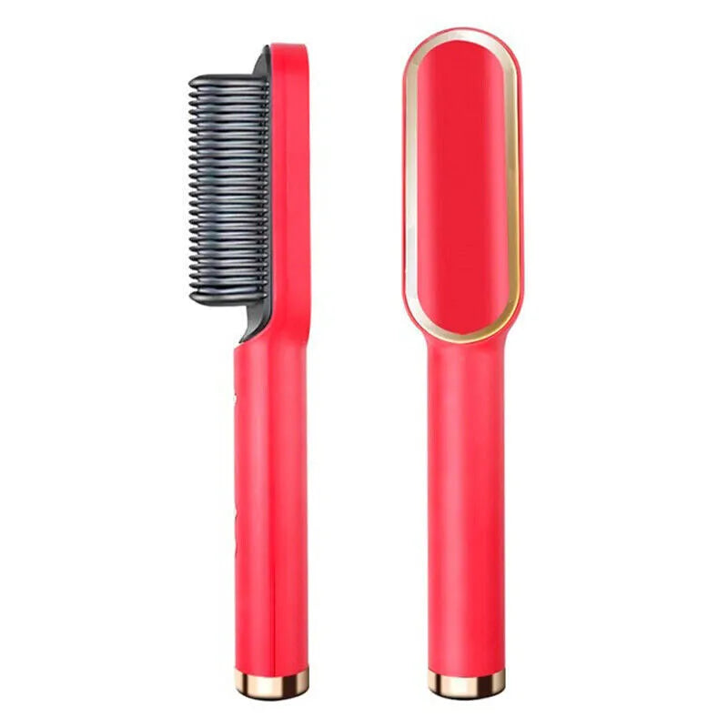 Brosse de redresseur de cheveux Redresseur Comb électrique réglable chaleur
