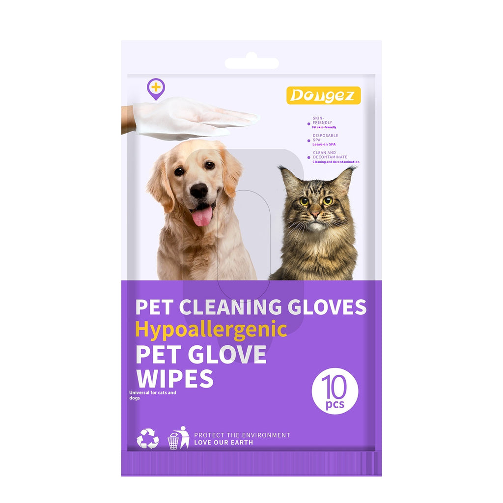 Nettoyage à sec Désinfecter le papier Déodorant Aliments pour animaux Gants jetables pour animaux