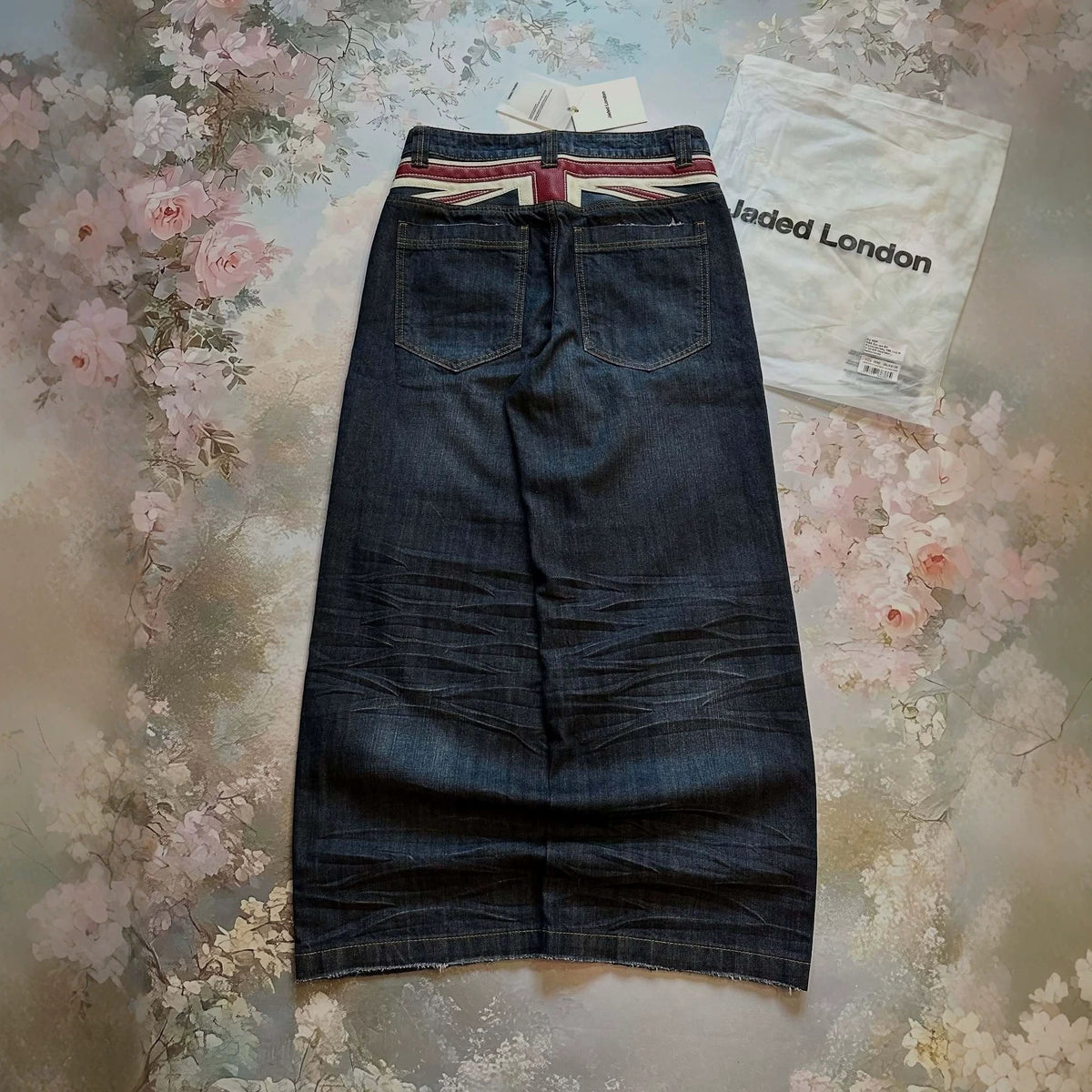 Hommes Relaxed-fit Vintage Patchwork-design Jeans
