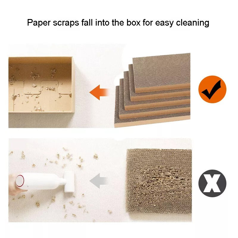 5X Cat Box Scratcher Scratching Board Heavy Duty Corrugated Cardboard Kitten UK