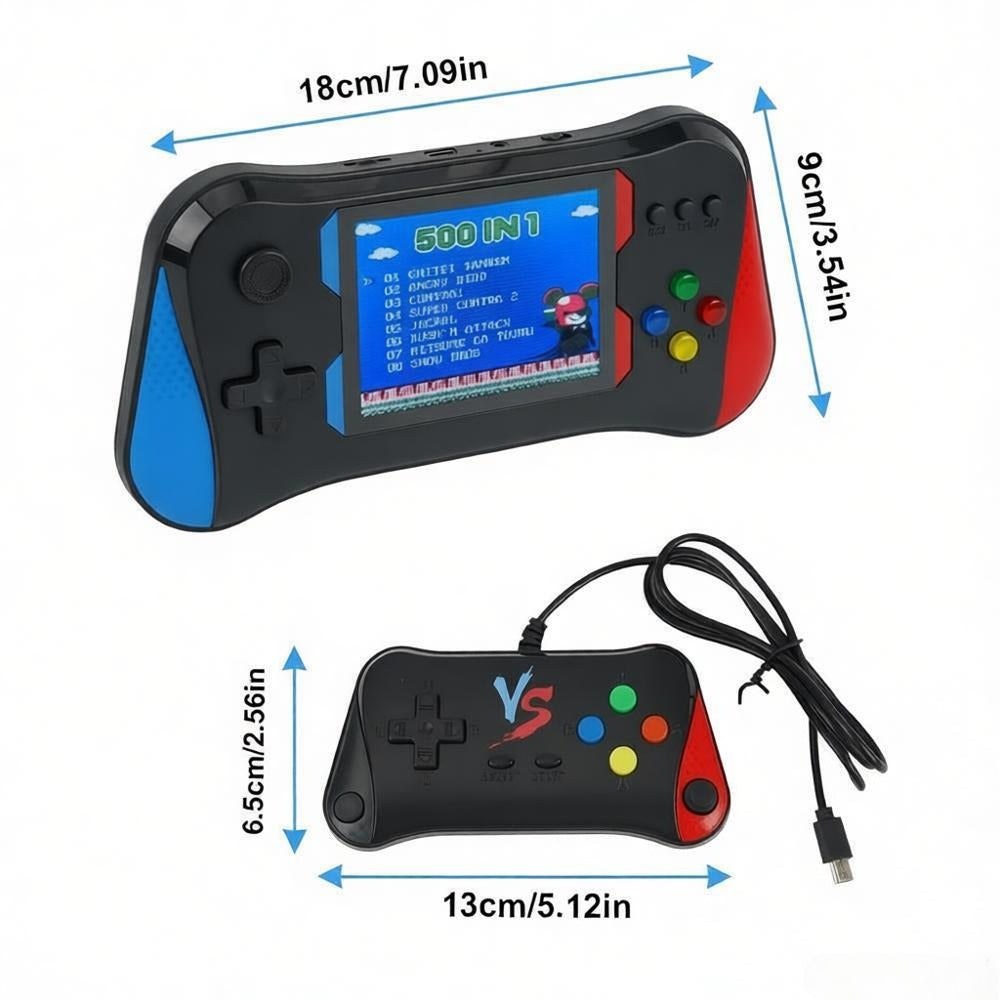3.5' 500 Jeux Classiques Handheld Retro Video Jeu Console Player Pour Enfants Adultes