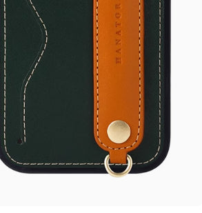 Première couche Cowhide pour les femmes 15Promax Porte-cas de téléphone Lanyard