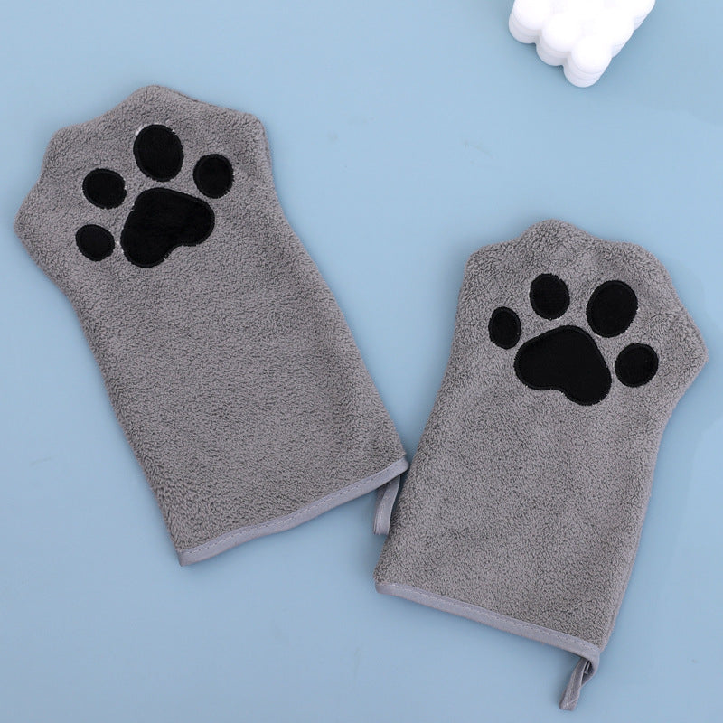 Serviette spéciale pour animaux de compagnie à séchage rapide Gants