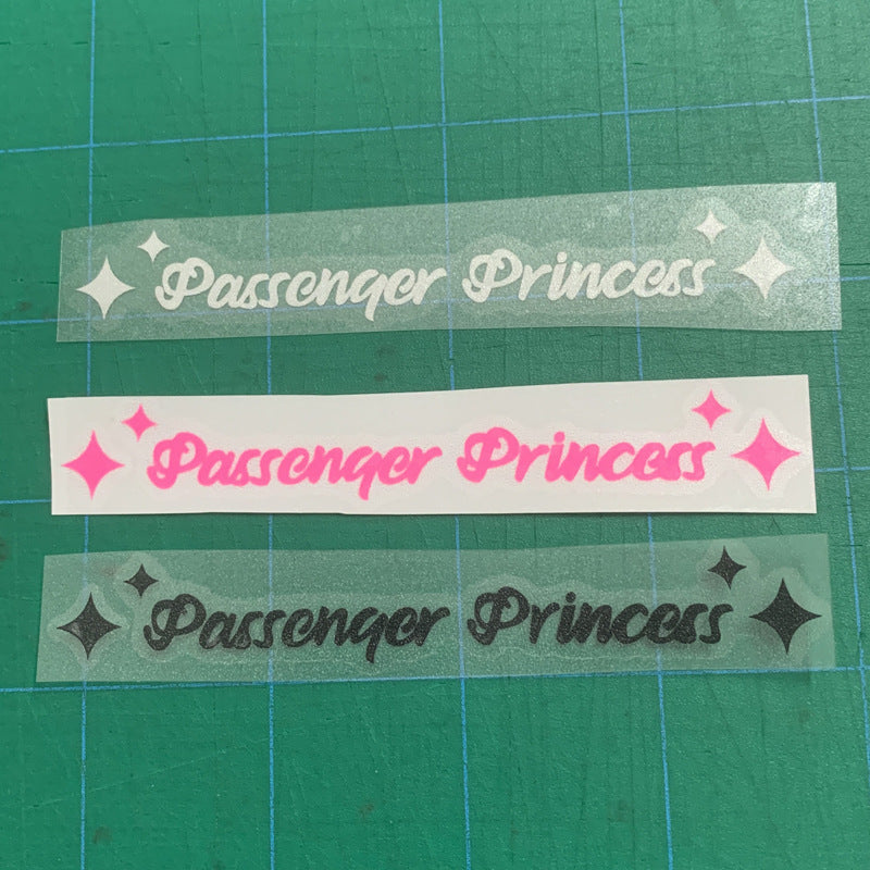 Stickers Voiture Spéciale Princesse de Passager