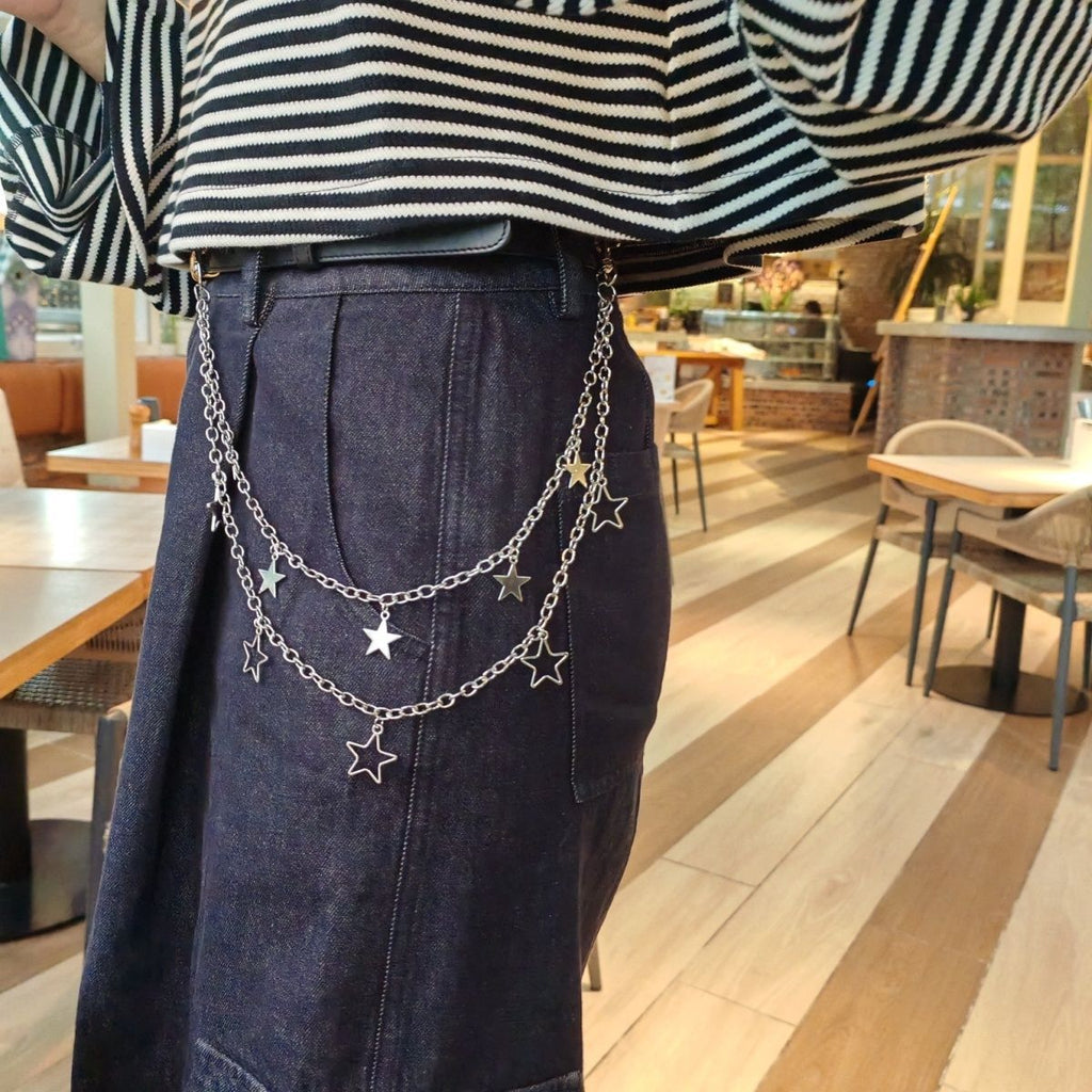 Chaîne personnalisée de pantalons d'étoile à cinq points