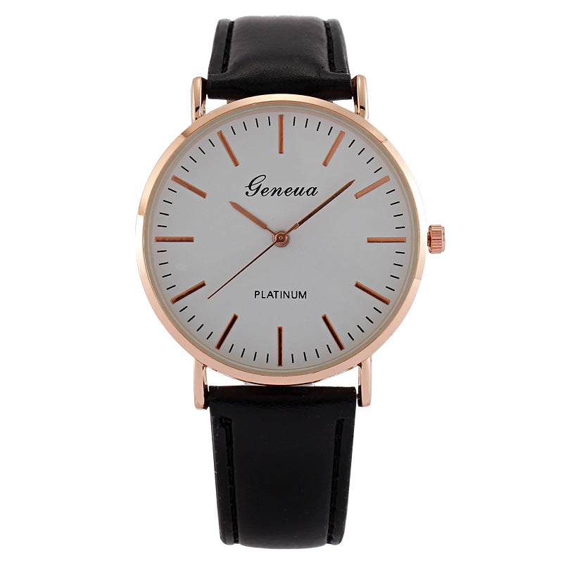 Ceinture en cuir minimaliste ultra-mince pour homme