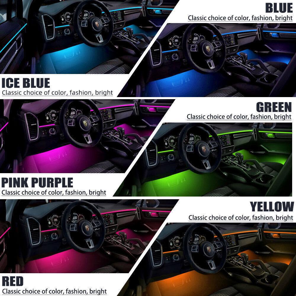 Symphony Full RGB LED voiture intérieur de lumière acrylique ambien bande de lumière contrôle APP