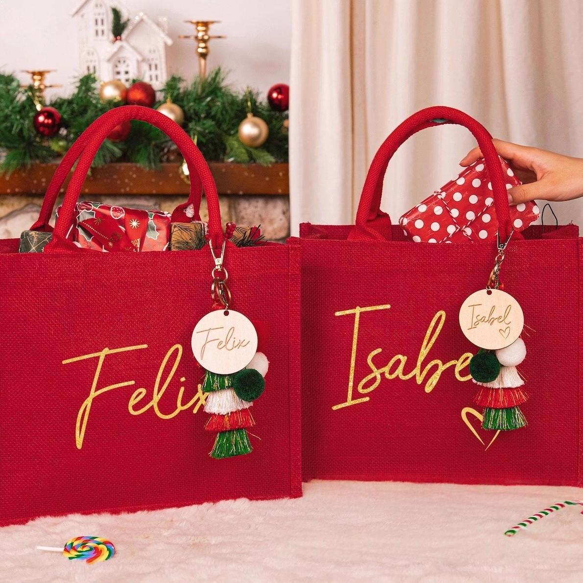 Sac cadeau de Noël personnalisé