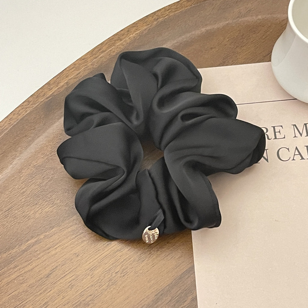 Large Simple Satin Hair Scrunchie