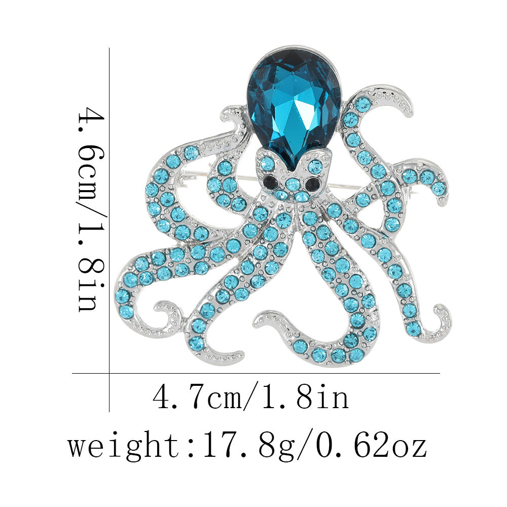 Meilleure vente Tortue de la mer de Strass et Octopus Brooch