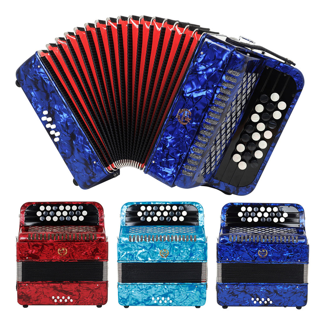 Meibette 22 Key 8 Bass Button Tuning Bayan Accordion Débutant Grade Performance Grade Port
