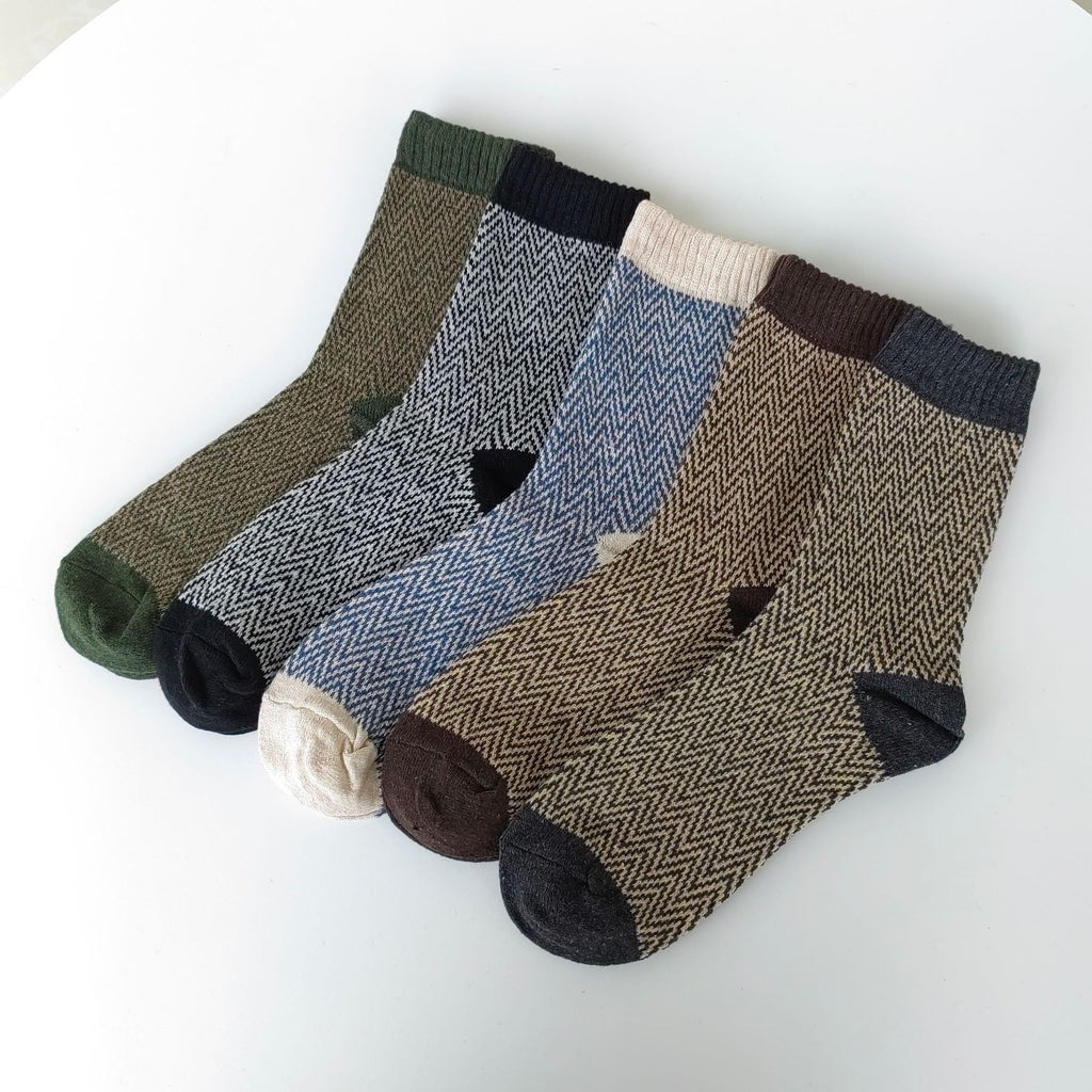 Chaussettes homme Vintage style ethnique Chaussettes en laine pour l'hiver