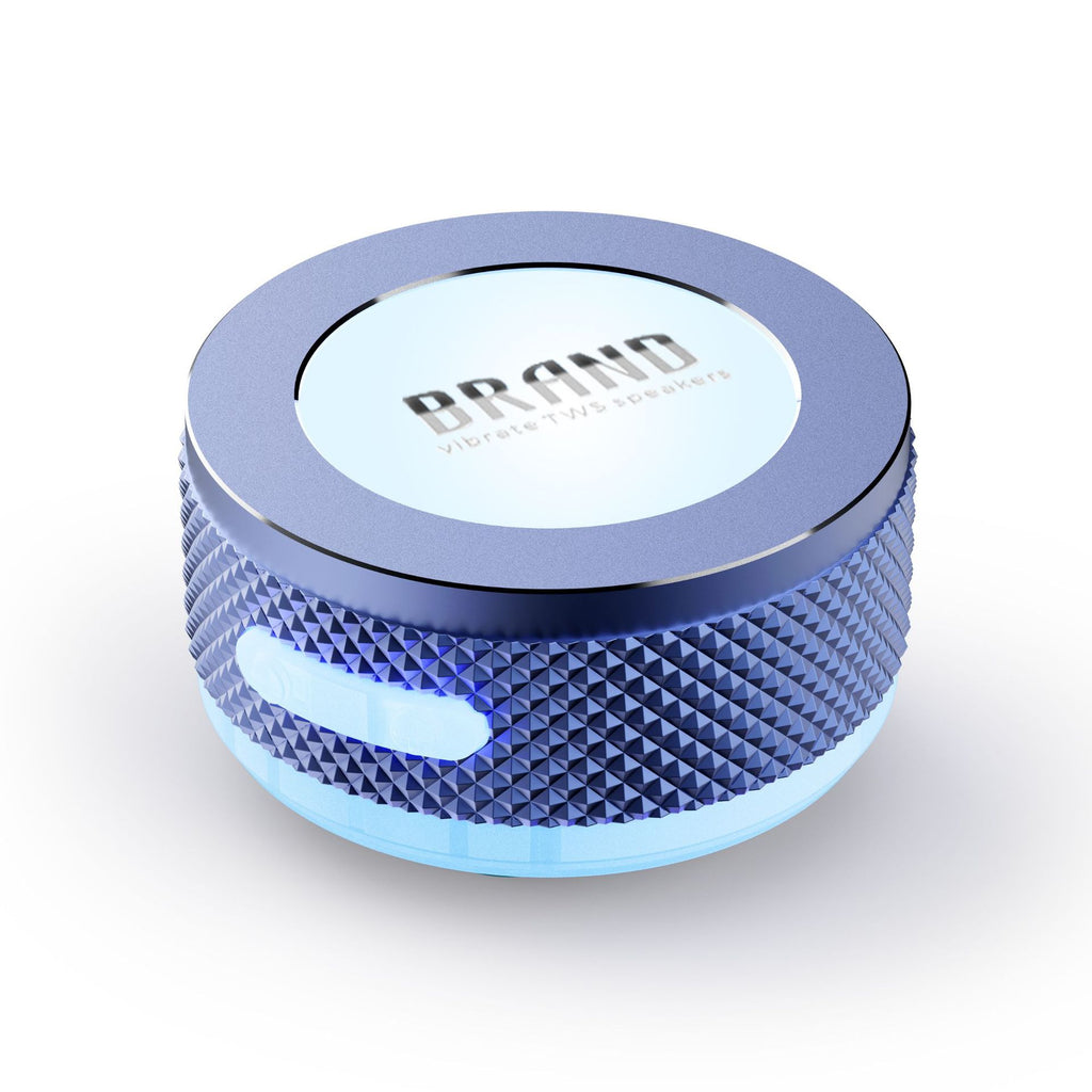 Haut-parleurs de conduction sans fil Bluetooth Vibration Haut-parleur avec lumière LED couleur P