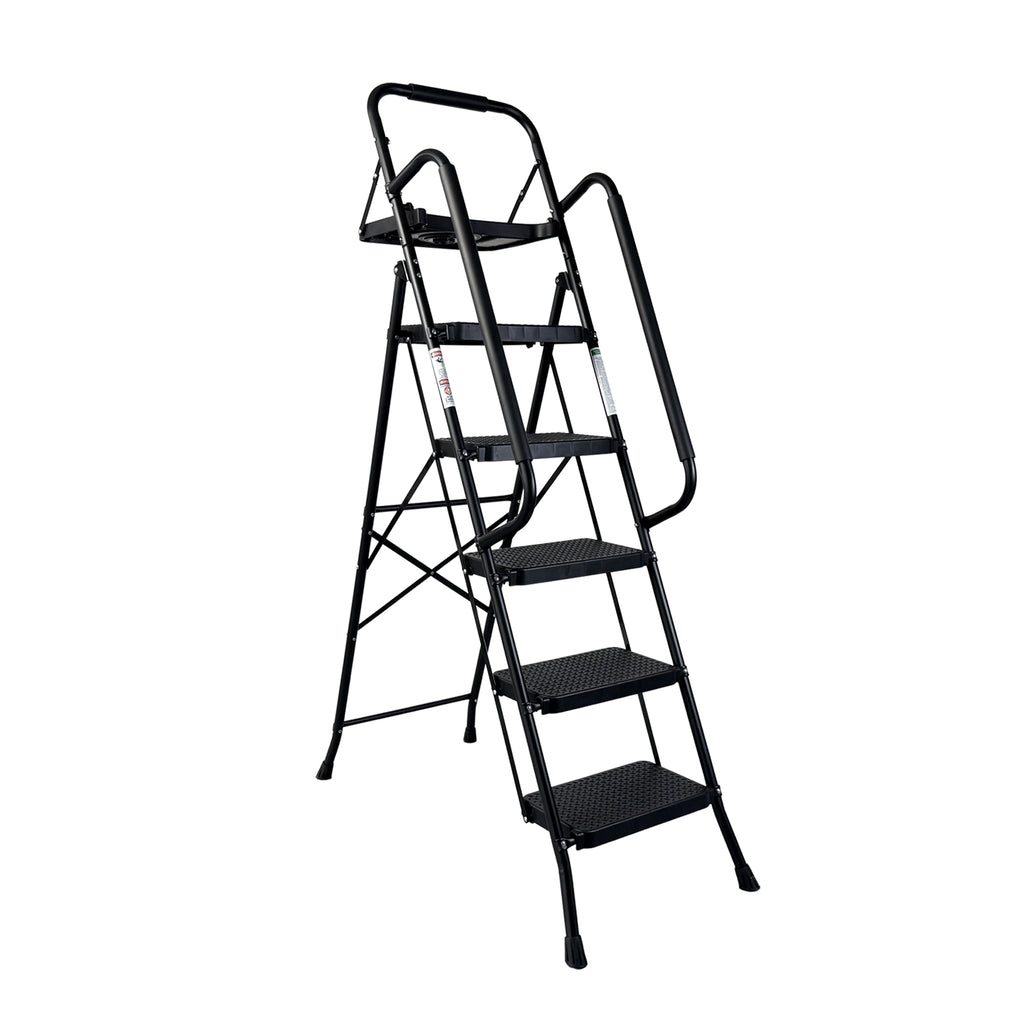 Échelle d'étape, Tabouret d'étape pliant avec large pédale antidérapante, Échelle en acier robuste, Pratique