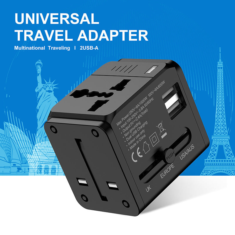 Adaptateur universel de port USB double chargeur multifonction