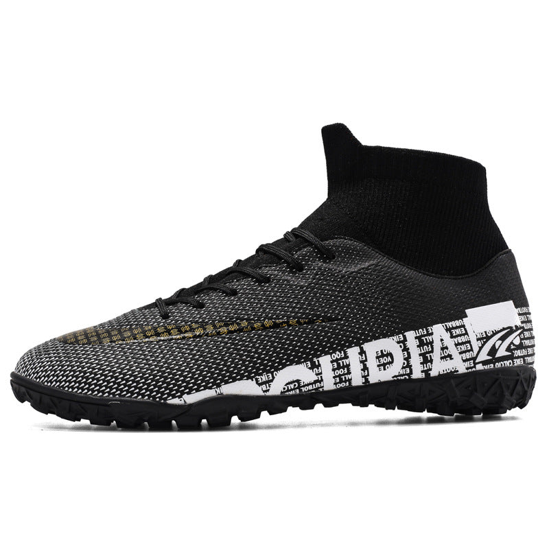 Chaussures de soccer de taille plus homme High Top AG Spikes