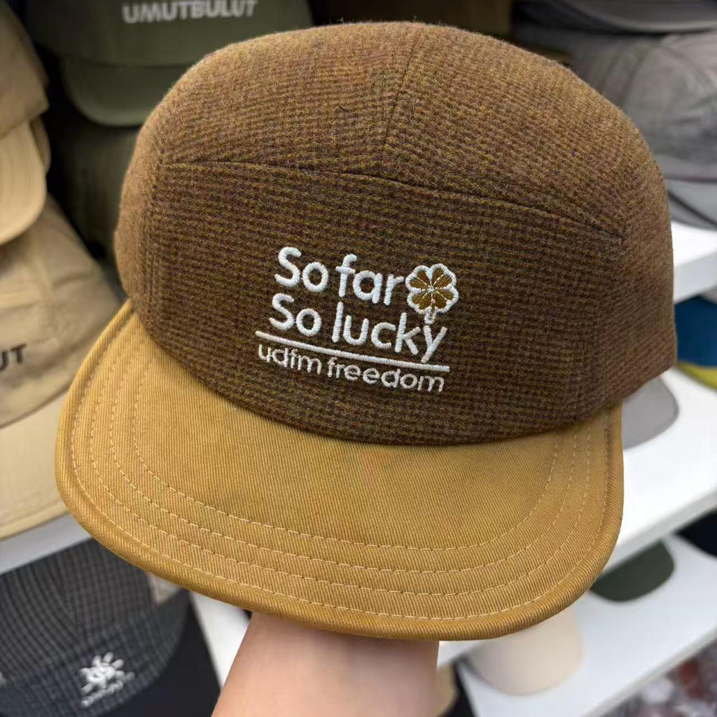 Casquette de baseball à lettres multicolores pour l'automne Et l'hiver