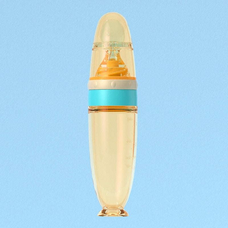 Silica Gel Sucker bouteille de pâte de riz Nano Argent bébé