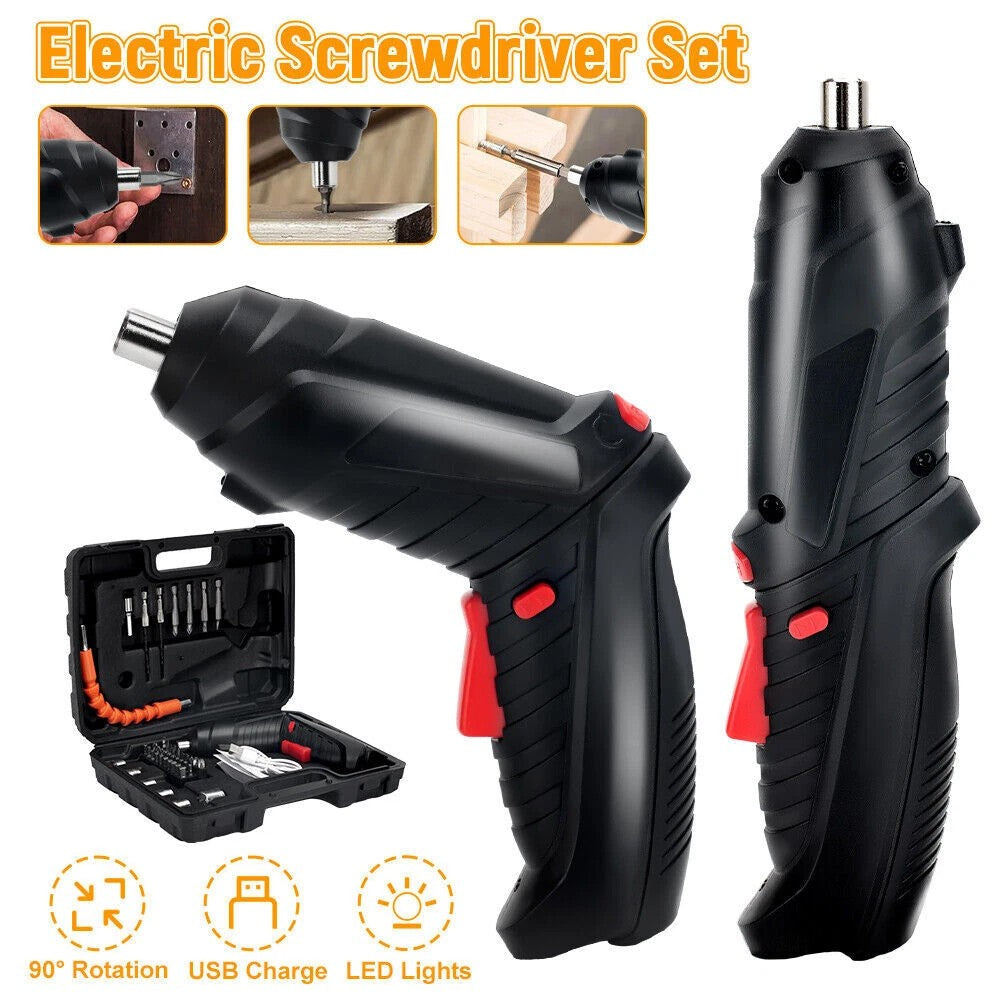 47 En 1 ensemble de perceuses électriques sans fil Conducteur électrique tournevis rechargeable NOUVEAU
