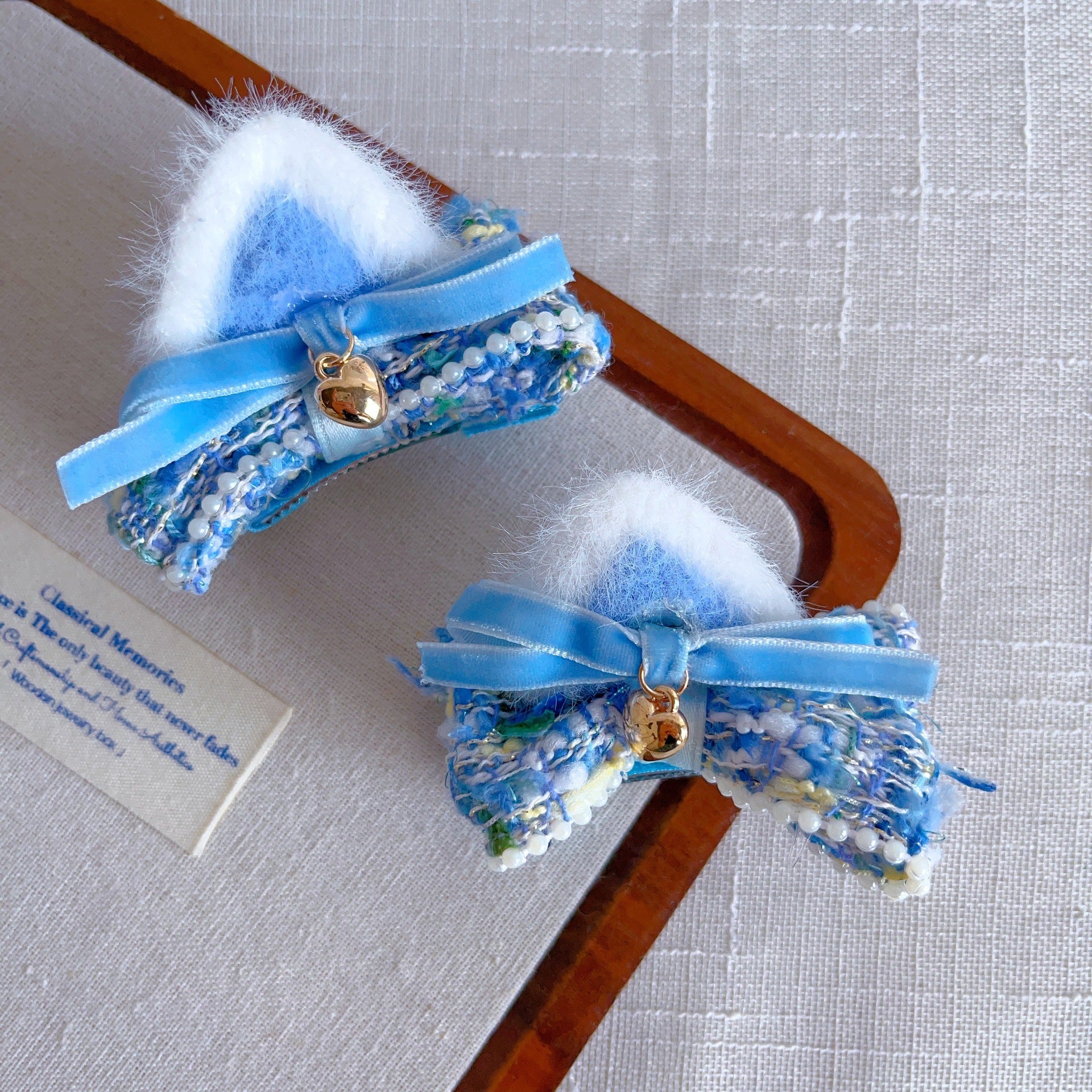 Clip mignon pour les cheveux de l'arc de chat