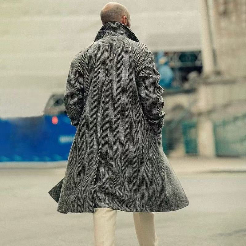 Manteau de laine de cachemire décontractée, souple