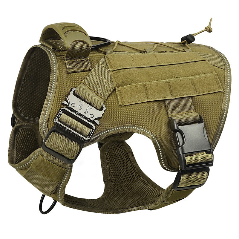 Harnais de chien tactique Ajustable Veste de type laisse pour grand