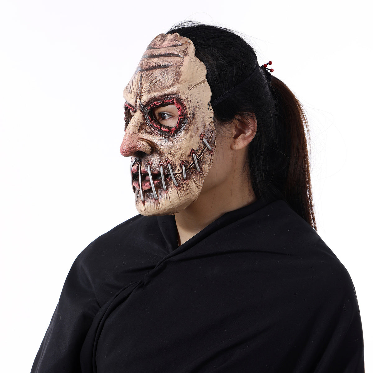 Halloween Party Big Bouche Nail Horror Masque Latex Headgear