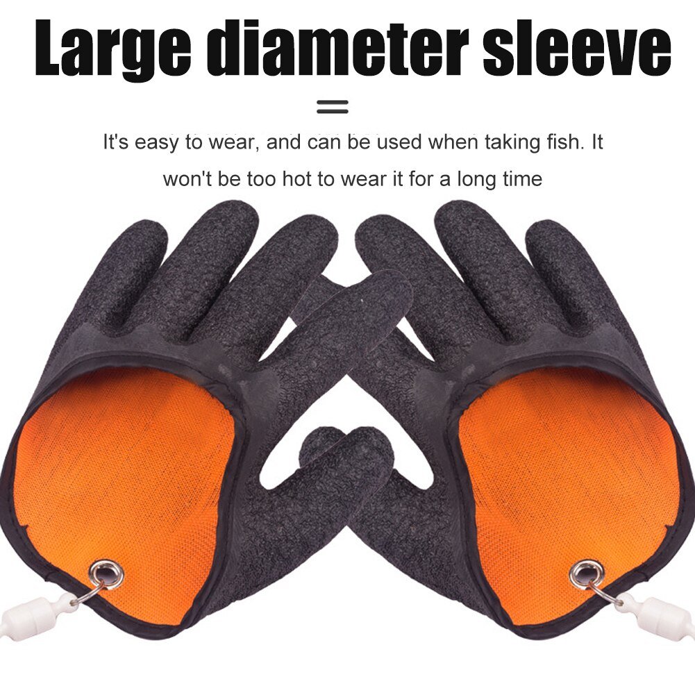 Gants de pêche antidérapants protéger la main contre les éclats de crevaison Pêcheur professionnel Catch F