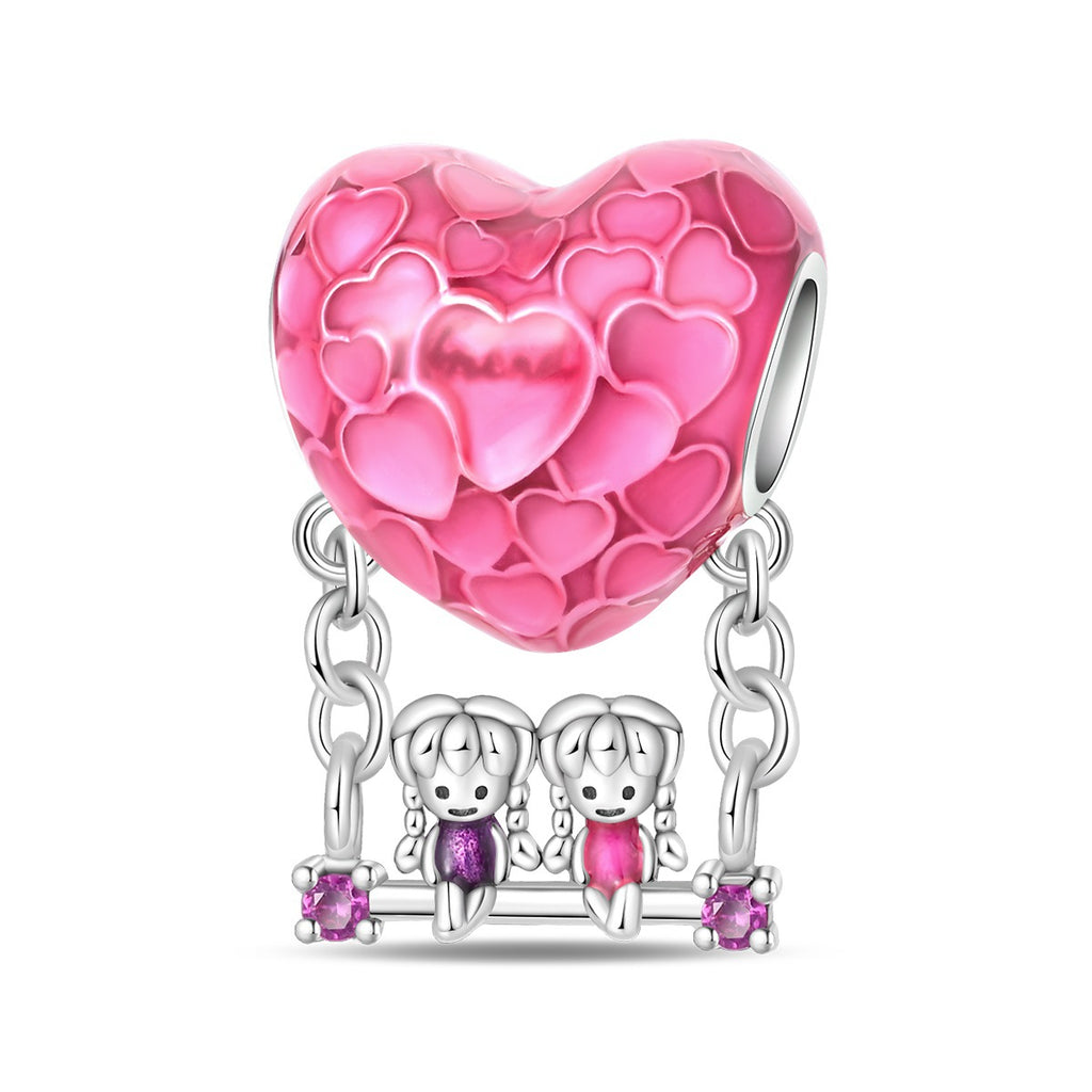 Bricolage Sœur Perle en forme de coeur Pendentif bijoux Accessoire