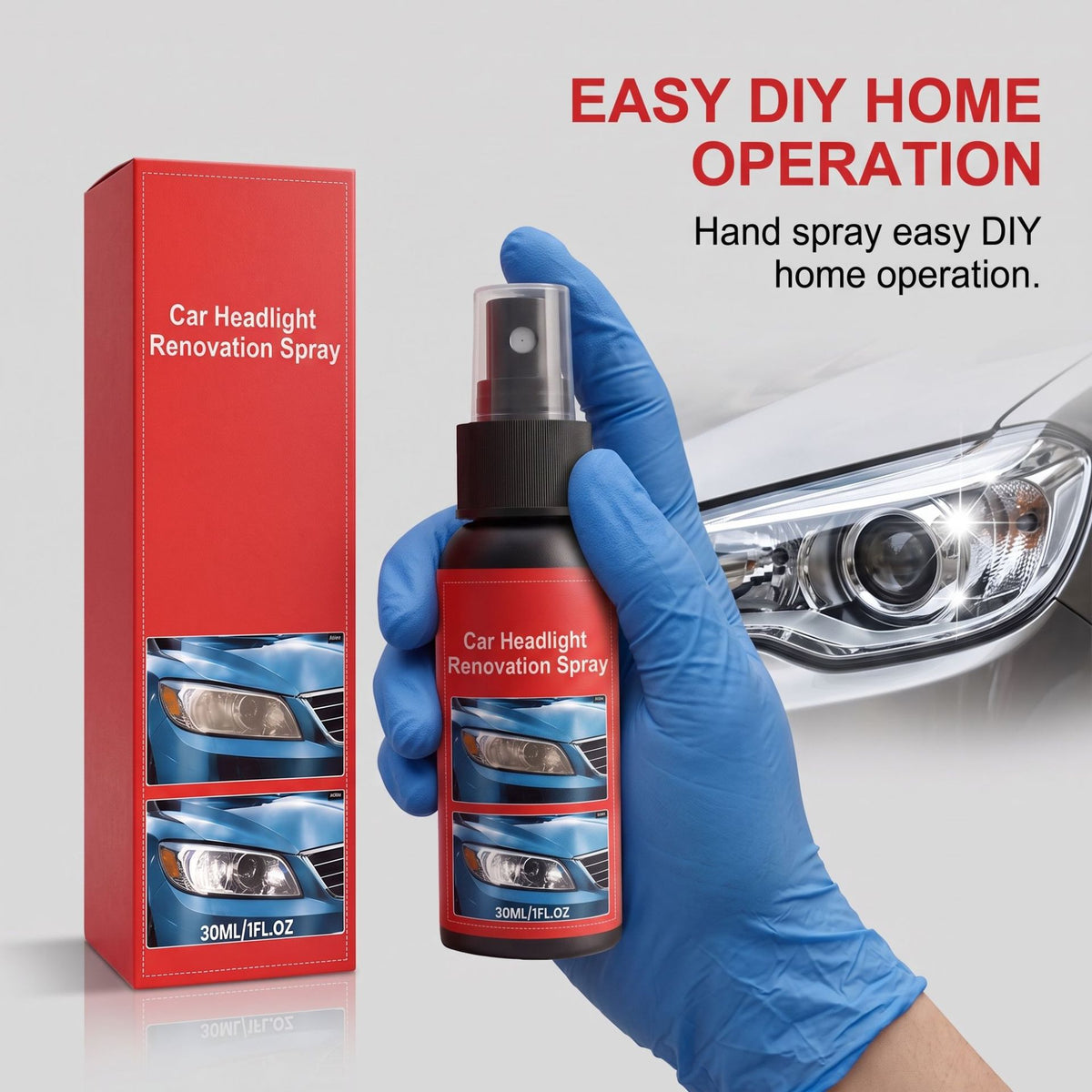 Vaporisateur de restauration des phares de voiture